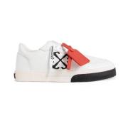 Off White Vulkaniserat Läder Sneakers Vit-Svart White, Herr