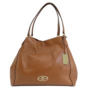 Coach Pre-owned Pre-owned Tyg handvskor Brown, Dam