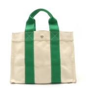 Hermès Vintage Pre-owned Canvas handvskor White, Dam