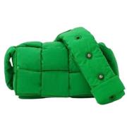 Bottega Veneta Vintage Pre-owned Tyg axelremsvskor Green, Dam