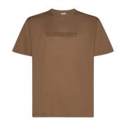 Burberry Logo Print Crew Neck T-shirts Brown, Herr