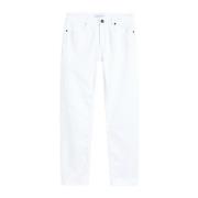 Calvin Klein Vit Slim Ankle Jeans för Kvinnor White, Dam