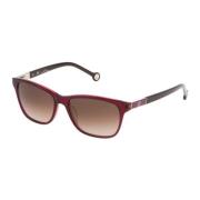 Carolina Herrera Röda Acetat Solglasögon för Kvinnor Red, Dam