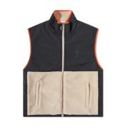 Ami Paris Hjärta Logo Gilet Vest Jacka Multicolor, Herr