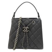 Chanel Vintage Pre-owned Laeder chanel-vskor Black, Dam