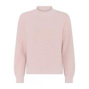 Skovhuus Casual Strukturerad Pullover Blus Ash Rose Pink, Dam