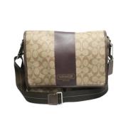 Coach Pre-owned Pre-owned Tyg axelremsvskor Brown, Dam