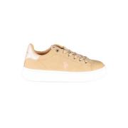 U.s. Polo Assn. Beige Sneakers med Kontrastdetaljer Beige, Dam