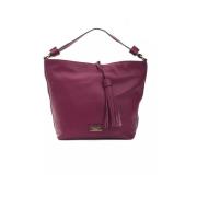 Pompei Donatella Burgundy Läder Axelväska Red, Dam