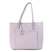 Michael Kors Pre-owned Pre-owned Plast totevskor Purple, Dam