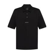 Givenchy Svarta Polo T-shirts med Liten Logga Black, Herr