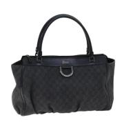 Gucci Vintage Pre-owned Canvas totevskor Black, Dam