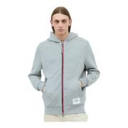 Moncler Logo Patch Hoodie Gray, Herr