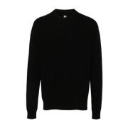 Rick Owens Svart Sweater Kollektion Black, Herr