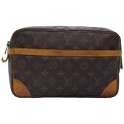 Louis Vuitton Vintage Pre-owned Canvas kuvertvskor Brown, Dam