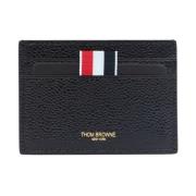 Thom Browne Canvas läderkorthållare Black, Herr