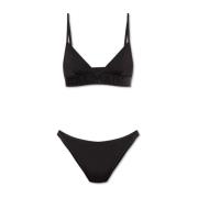 Balmain Rhinestone Logo Bikini Black, Dam