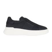 Hogan Mocka Slip-On Sneakers med Logodetalj Blue, Herr