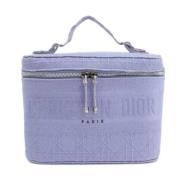 Dior Vintage Pre-owned Canvas handvskor Blue, Dam