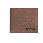 Trussardi Elegant Herr Plånbok i Präglat Läder Brown, Herr