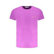 Trussardi Lila Print Logo T-tröja Purple, Herr