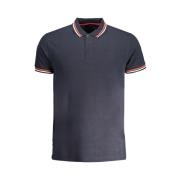 Cavalli Class Blå Bomull Polo Shirt med Korta ärmar Blue, Herr