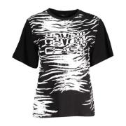 Cavalli Class Elegant Logo T-Shirt Black, Dam