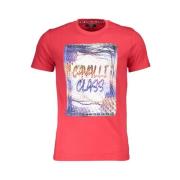 Cavalli Class Tryckt Logot-shirt Red, Herr