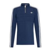 Adidas Originals Sweatshirt med ståkrage och dragkedja Blue, Herr