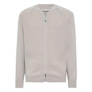 Boggi Milano B Tech Tech Bomber Jacket i Merinoull Beige, Herr