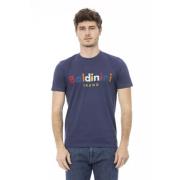 Baldinini Elegant blå bomull T-shirt Blue, Herr