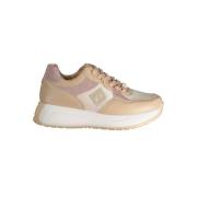 Laura Biagiotti Beige Sneaker med Broderi och Logotyp Beige, Dam