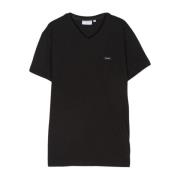 Calvin Klein Svarta T-shirts och Polos med Logo Black, Herr