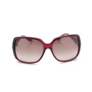 Gucci Vintage Pre-owned Tyg solglasgon Red, Dam