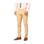 Mason's Slim Fit Chino Byxor i Bomull och Tencel Beige, Herr