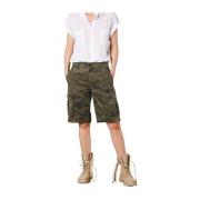 Mason's Camouflage Cargo Bermuda Shorts Victoria Green, Dam