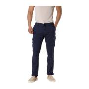 Mason's Extra Slim Cargo Byxor i Tencel/Bomull Blue, Herr