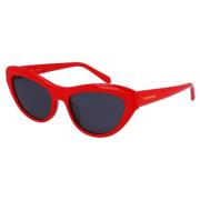 Salvatore Ferragamo Röd Ram Grå Lins Solglasögon Sf1103S Red, Unisex