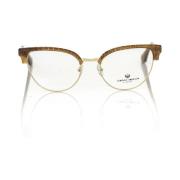 Frankie Morello Clubmaster Stil Brun Glitterglasögon Brown, Unisex