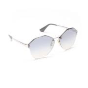 Prada Vintage Pre-owned Plast solglasgon Gray, Dam