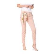 Mason's Curvy Chino Byxor i Gabardin Pink, Dam