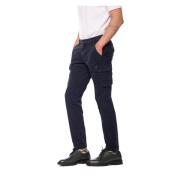 Mason's Extra Slim Fit Cargo Byxor Marinblå Blue, Herr