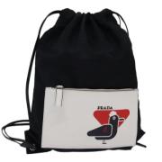 Prada Vintage Pre-owned Nylon prada-vskor Black, Dam