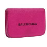 Balenciaga Vintage Pre-owned Laeder plnbcker Pink, Dam