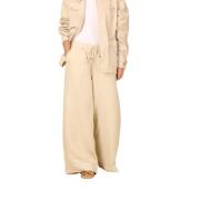 Mason's Portofino Women's Chino Byxor i Linne och Tencel Beige, Dam