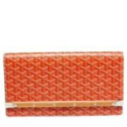 Goyard Vintage Pre-owned Laeder kuvertvskor Orange, Dam