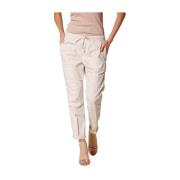 Mason's Cargo Jogger Byxor i Fallskärms Tyg Beige, Dam