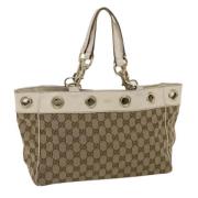 Gucci Vintage Pre-owned Laeder totevskor Beige, Dam