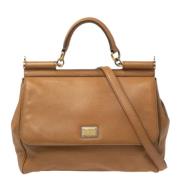 Dolce & Gabbana Pre-owned Pre-owned Laeder handvskor Brown, Dam