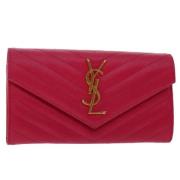 Yves Saint Laurent Vintage Pre-owned Laeder plnbcker Pink, Dam